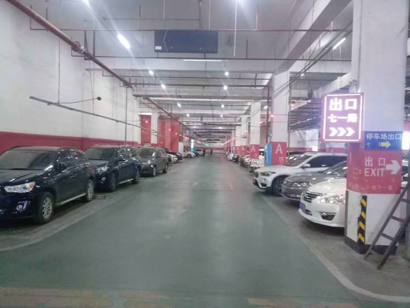 湖南株洲大汉希尔顿酒店停车场车位引导系统及设备案例