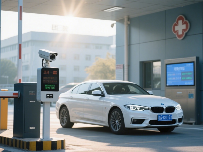 医院停车道闸系统（门诊住院停车场智能道闸收费系统）