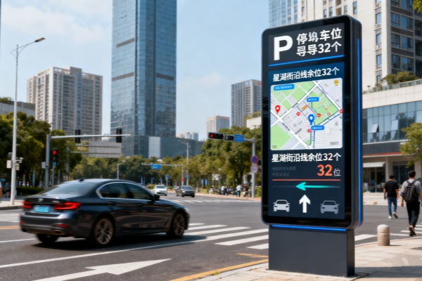路边停车车位引导屏怎么用？从找位到离场的智能解决方案全解析