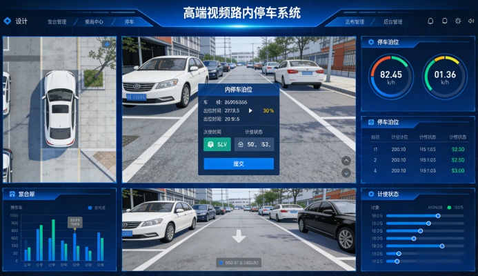 高位视频路内停车系统：破解城市停车难的智慧解决方案