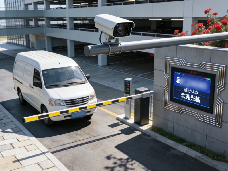 园区免取卡车牌识别系统（科技/物流/工业园免取卡停车场道闸系统）