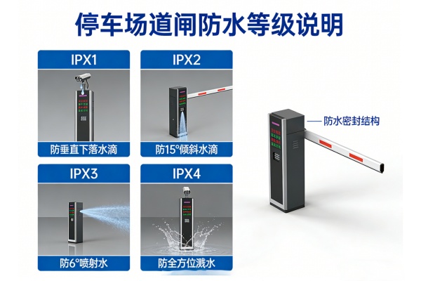 车场闸机防水吗？停车场道闸防水等级分析