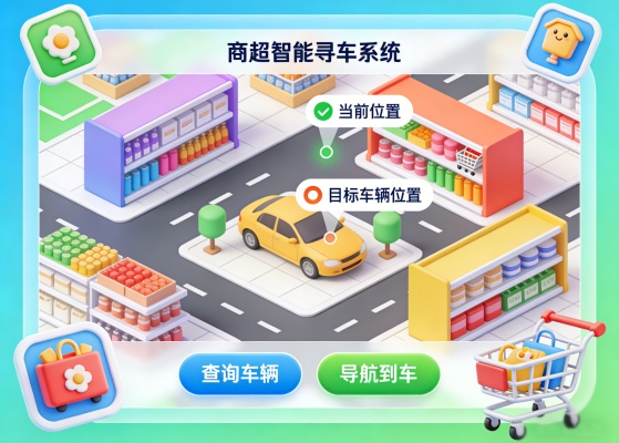 商超智能寻车系统：购物广场商场超市找车系统破解停车困境，升级消费体验