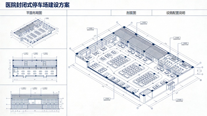 医院封闭式停车场建设方案（医院智能停车场解决方案）