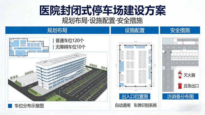 医院封闭式停车场建设方案（医院智能停车场解决方案）