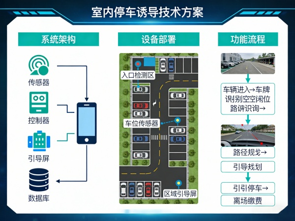 室内停车诱导技术方案:从原理到落地的完整实施路径 室内停车诱导技术方案:从原理到落地的完整实施路径