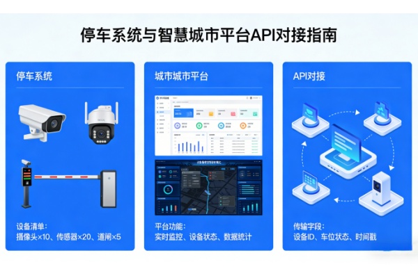 停车系统与智慧城市平台的API对接指南（标准规范+实操步骤+问题排查）